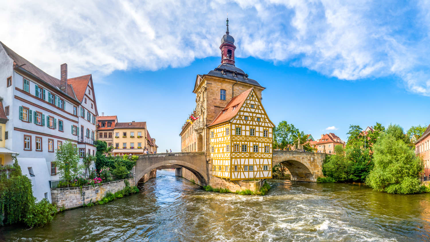 Das Rathaus in der Bamberger Altstadt