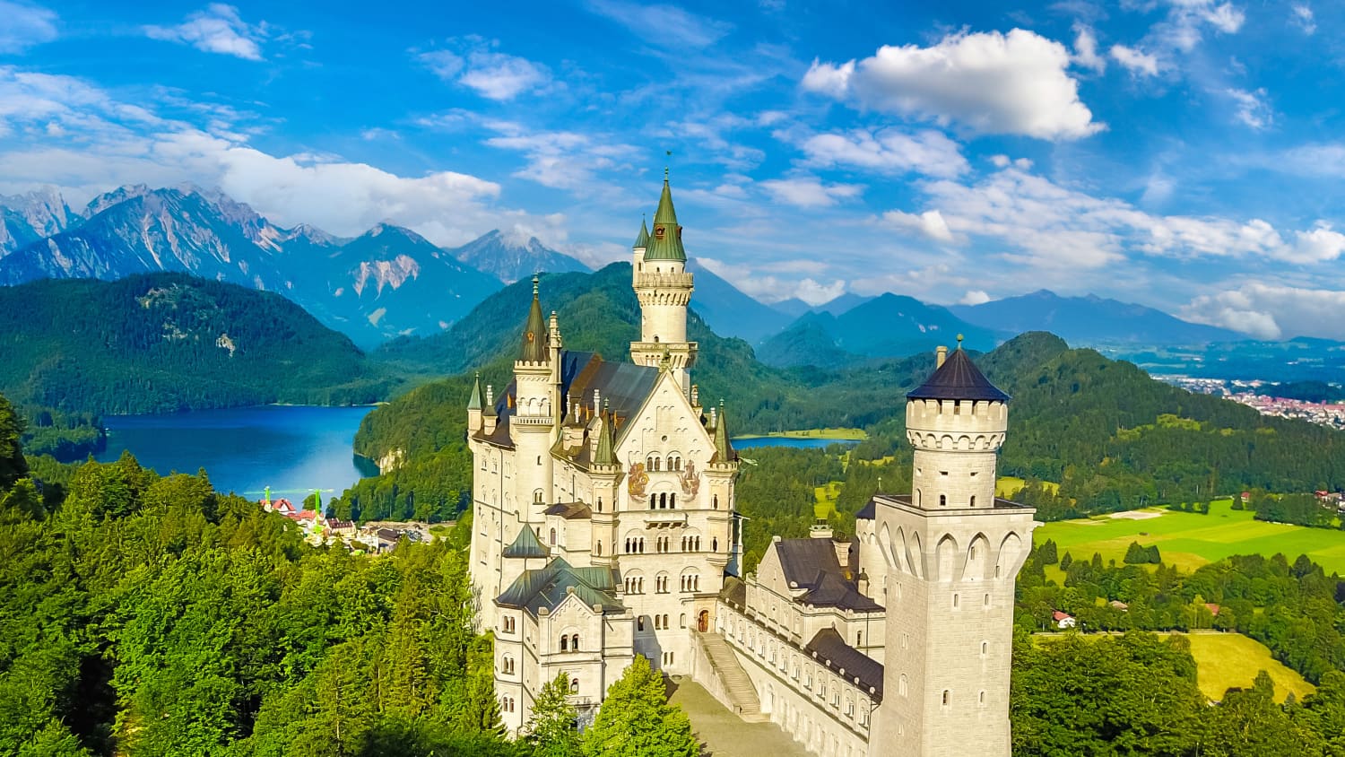 Schloss Neuschwanstein im Sommer