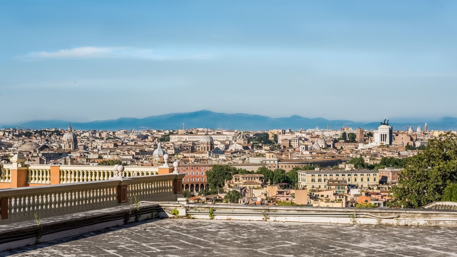 Panoramablick auf Rom von Gianicolo