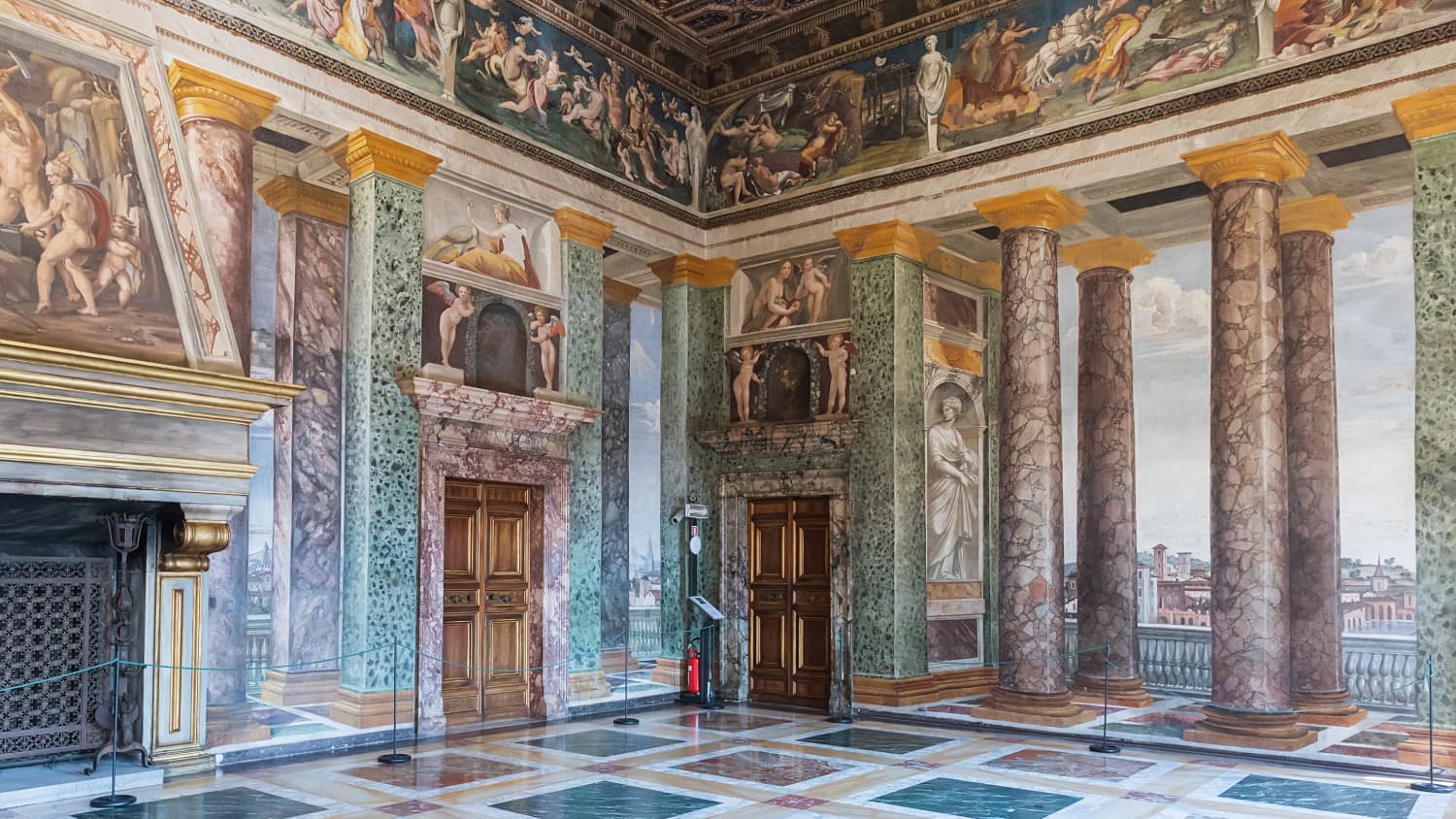 Innenansicht der Villa Farnesia