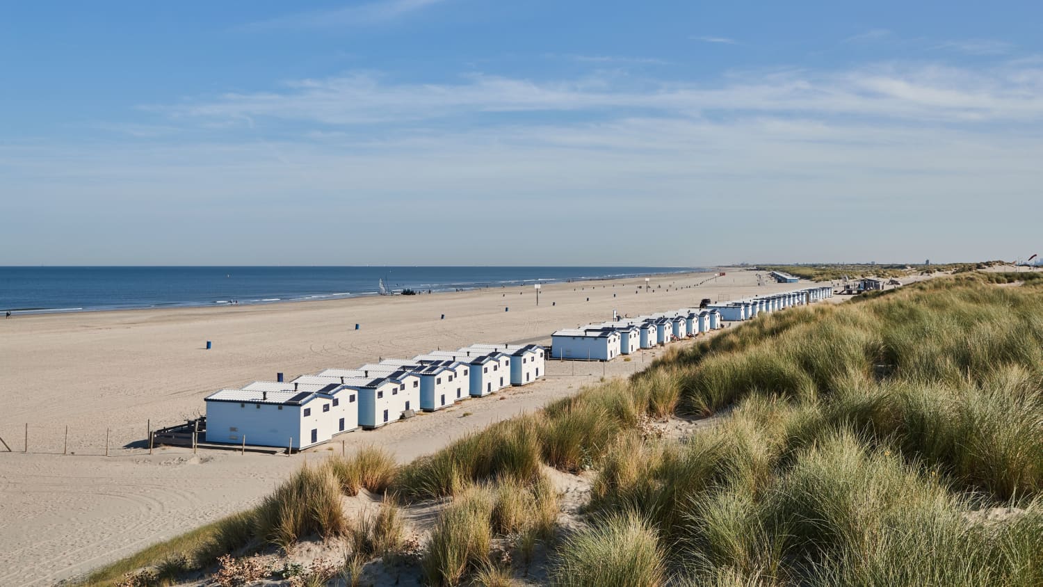 Hoek van Holland Strand mit Dünen nahe Rotterdam