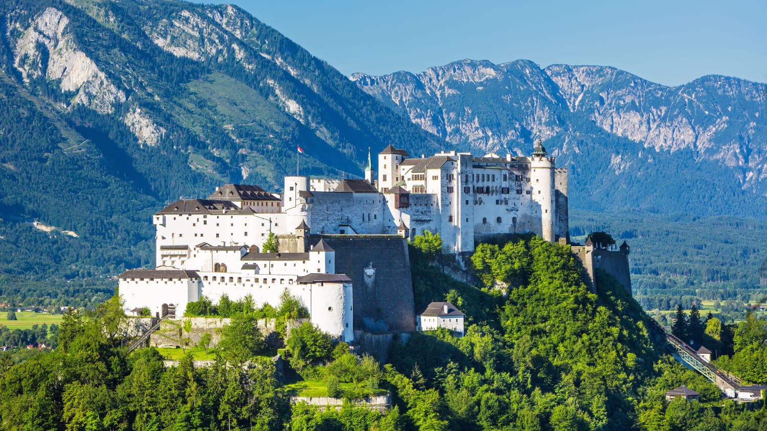 Blick auf die Festung Hohensalzburg