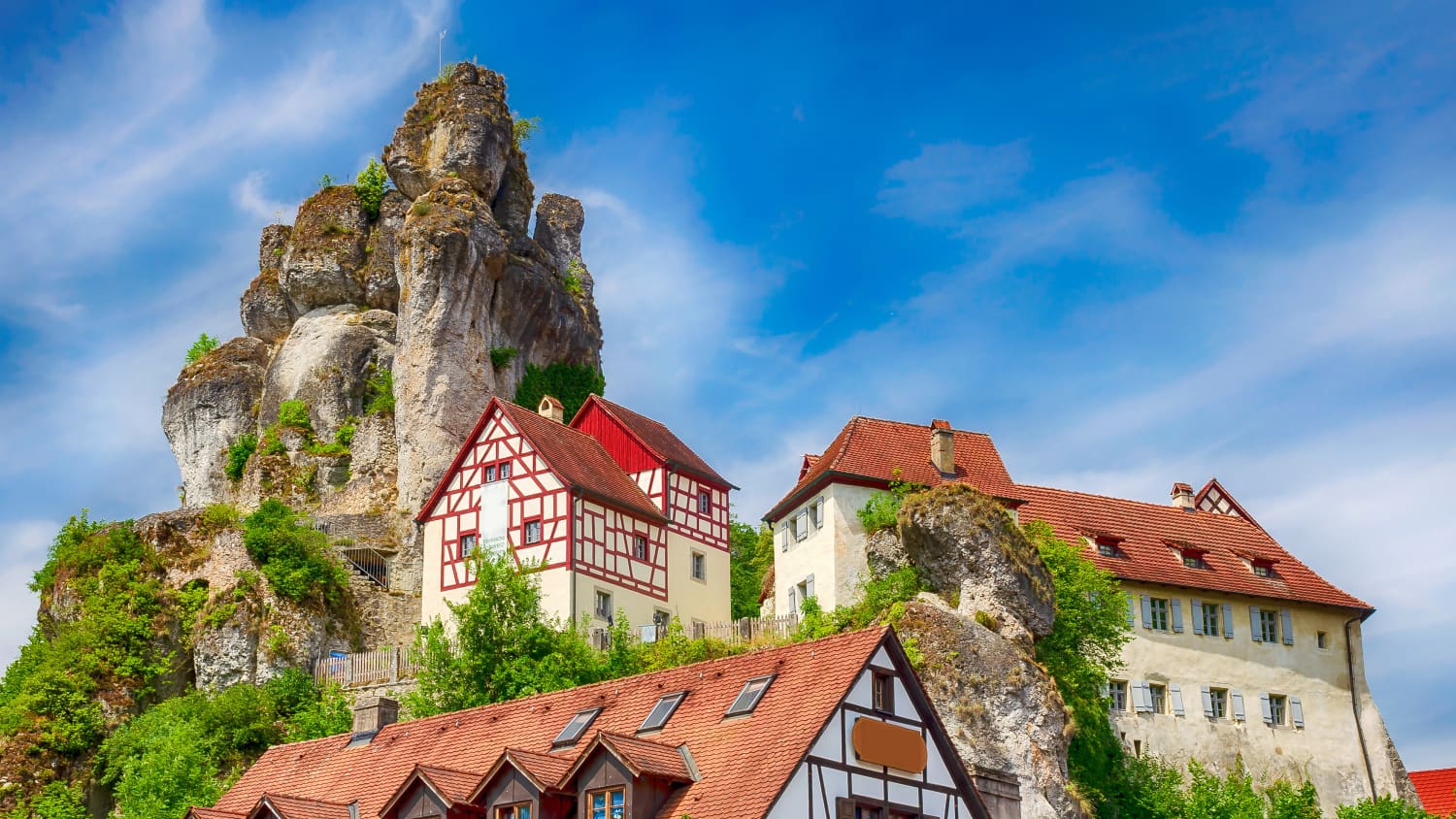 Burgfels in Tüchersfels in der Fränkischen Schweiz