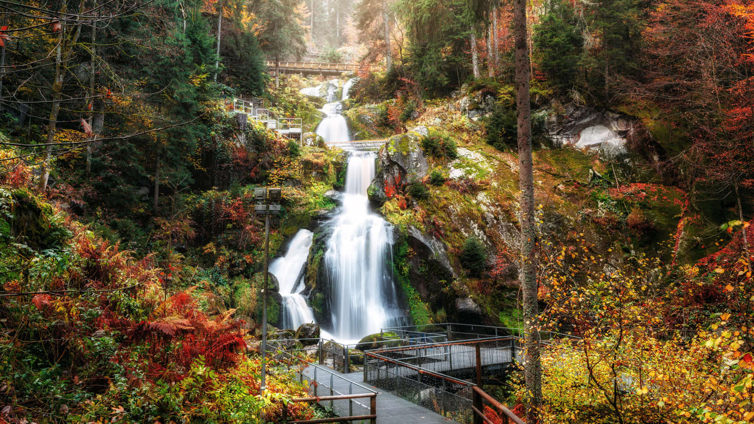 Triberger Wasserfälle im Herbst