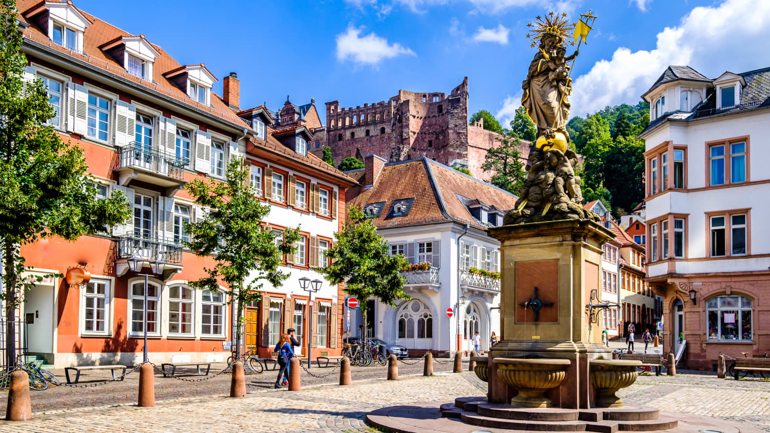 Der Kornmarkt in Heidelberg