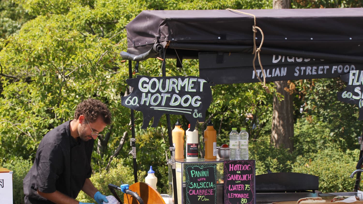 Hotdog-Stand in Kopenhagen