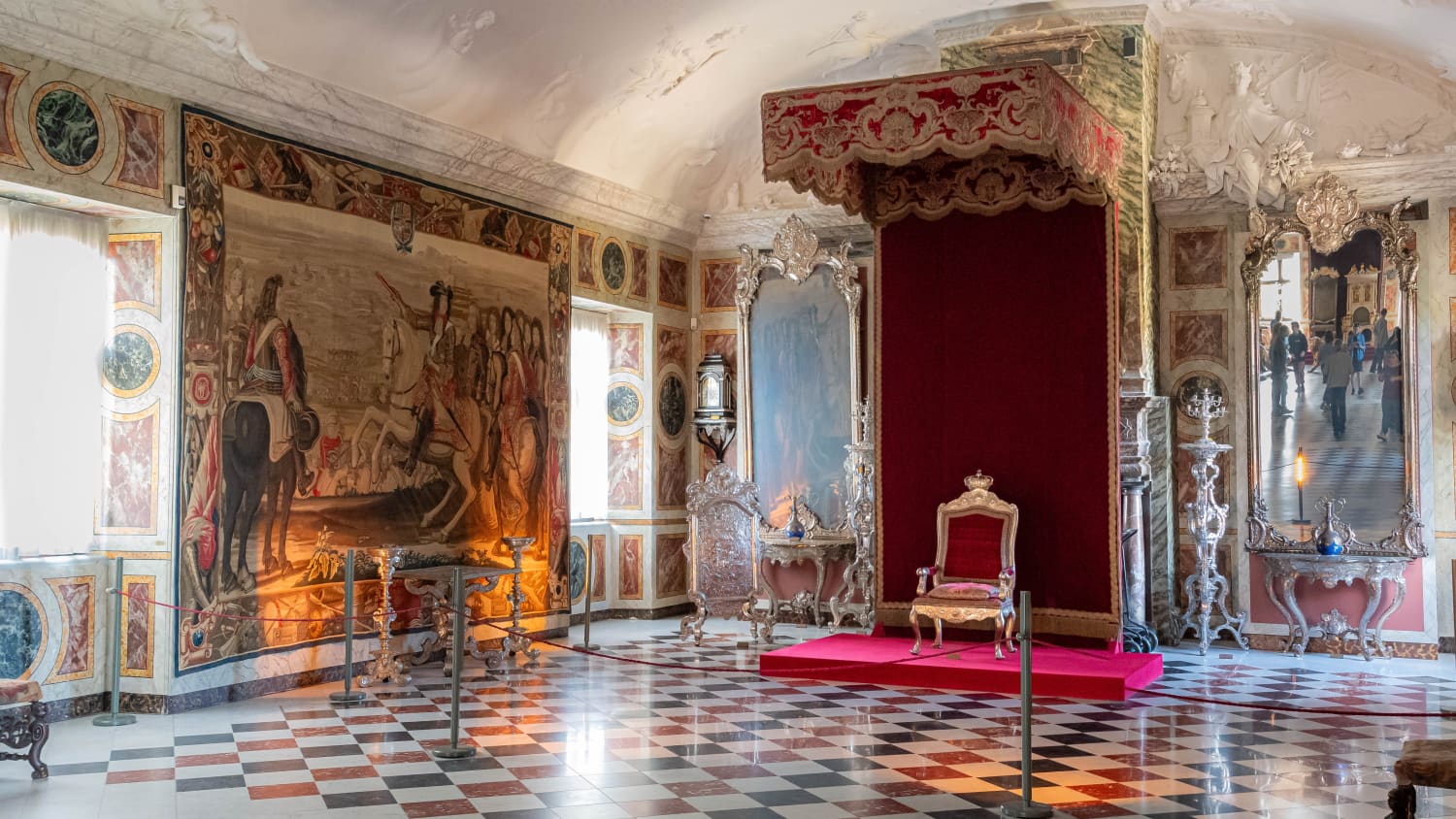 Ein prachtvoller Saal im Schlß Rosenburg in Kopenhagen