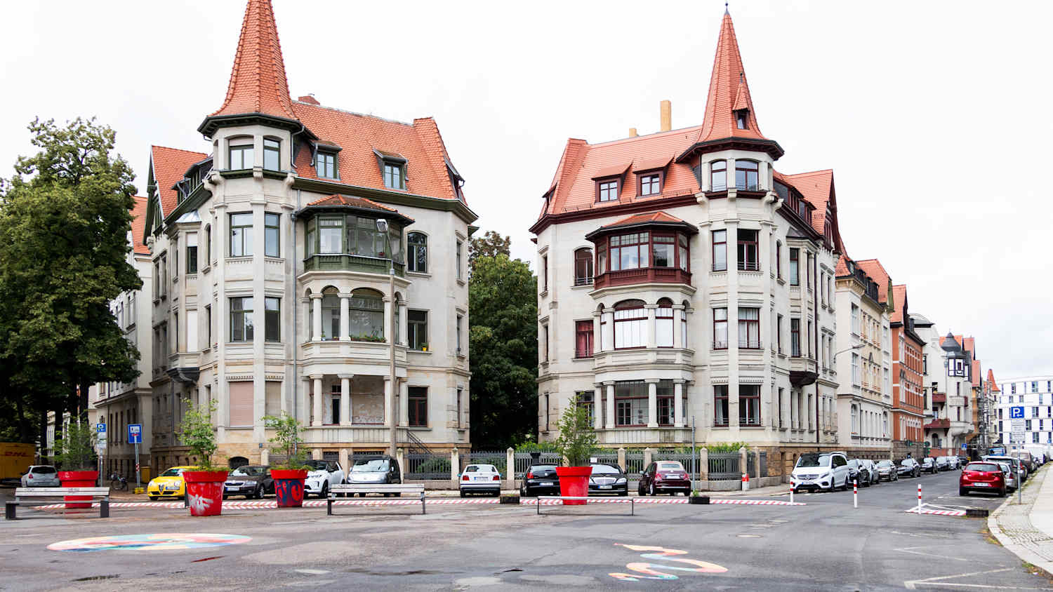Aufnahme aus dem Waldstrassenviertel in Leipzig