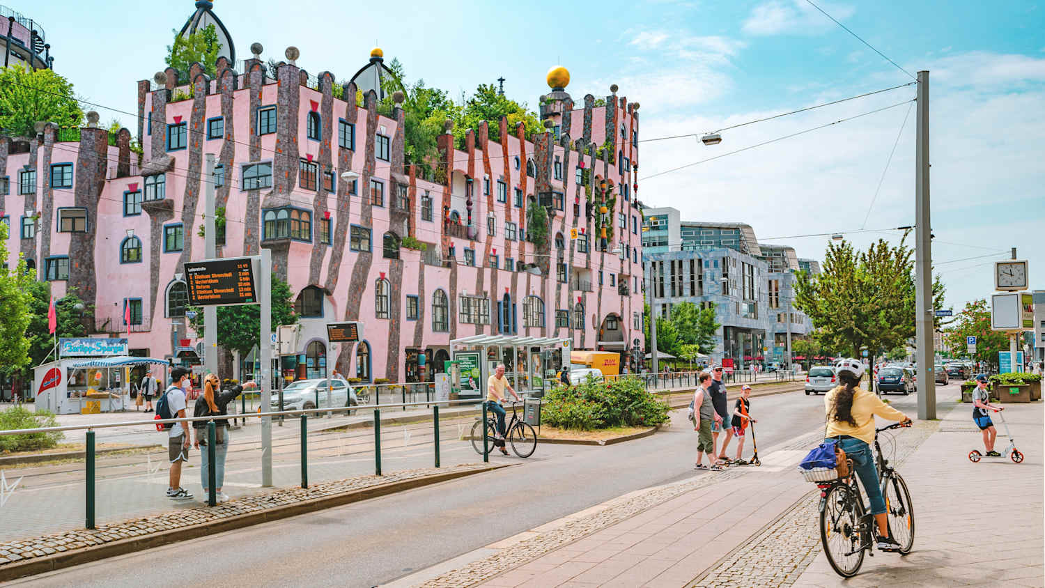 Das Hundertwasserhaus in Magdeburg