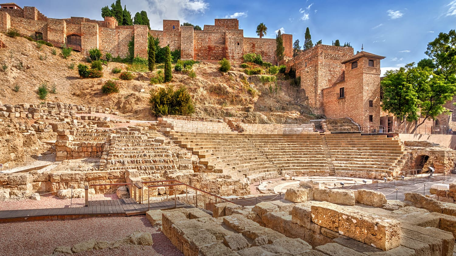 römisches Amphitheater Alcazaba fortress in Malaga