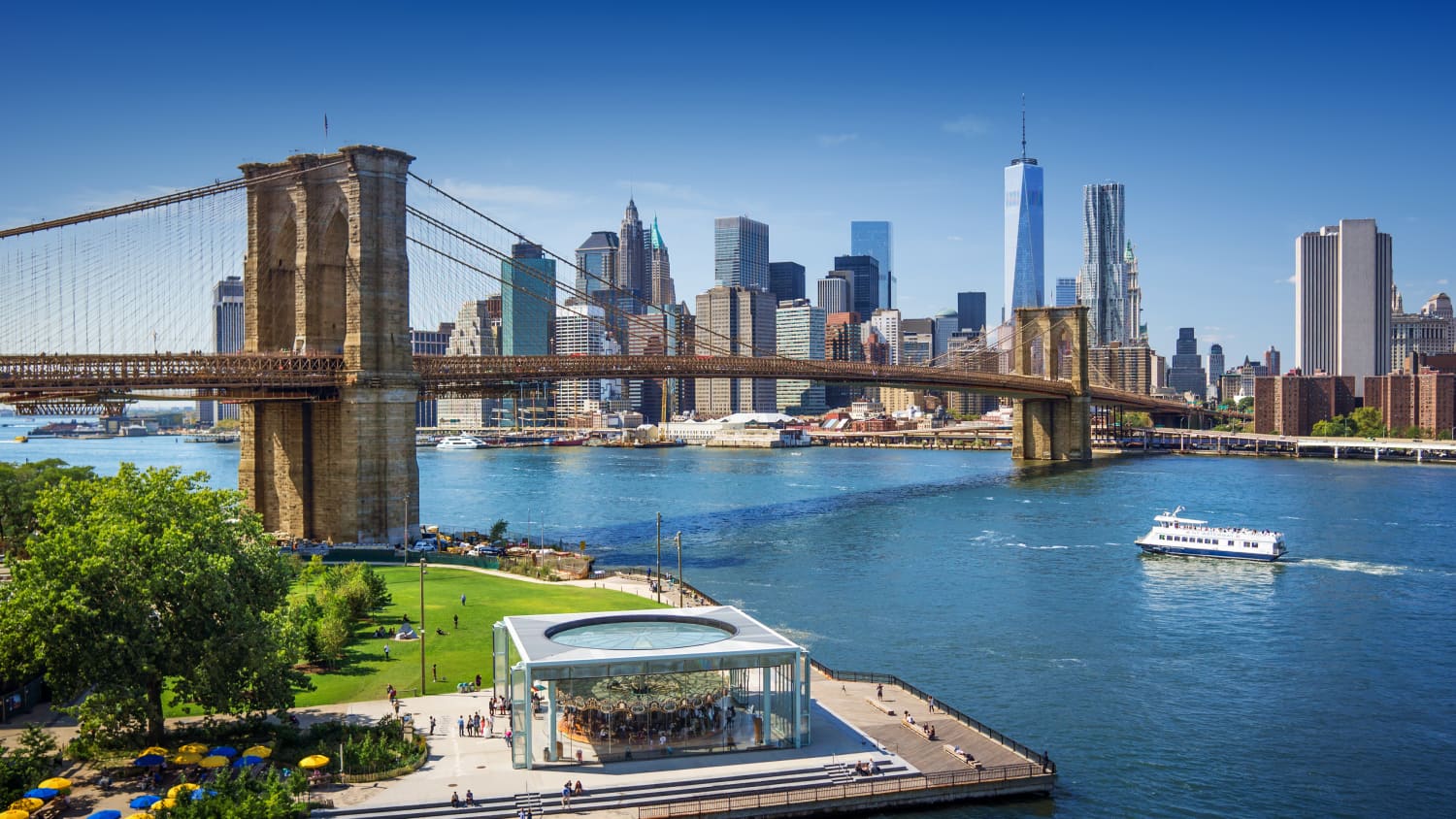 Die Brooklyn Bridge in New York City