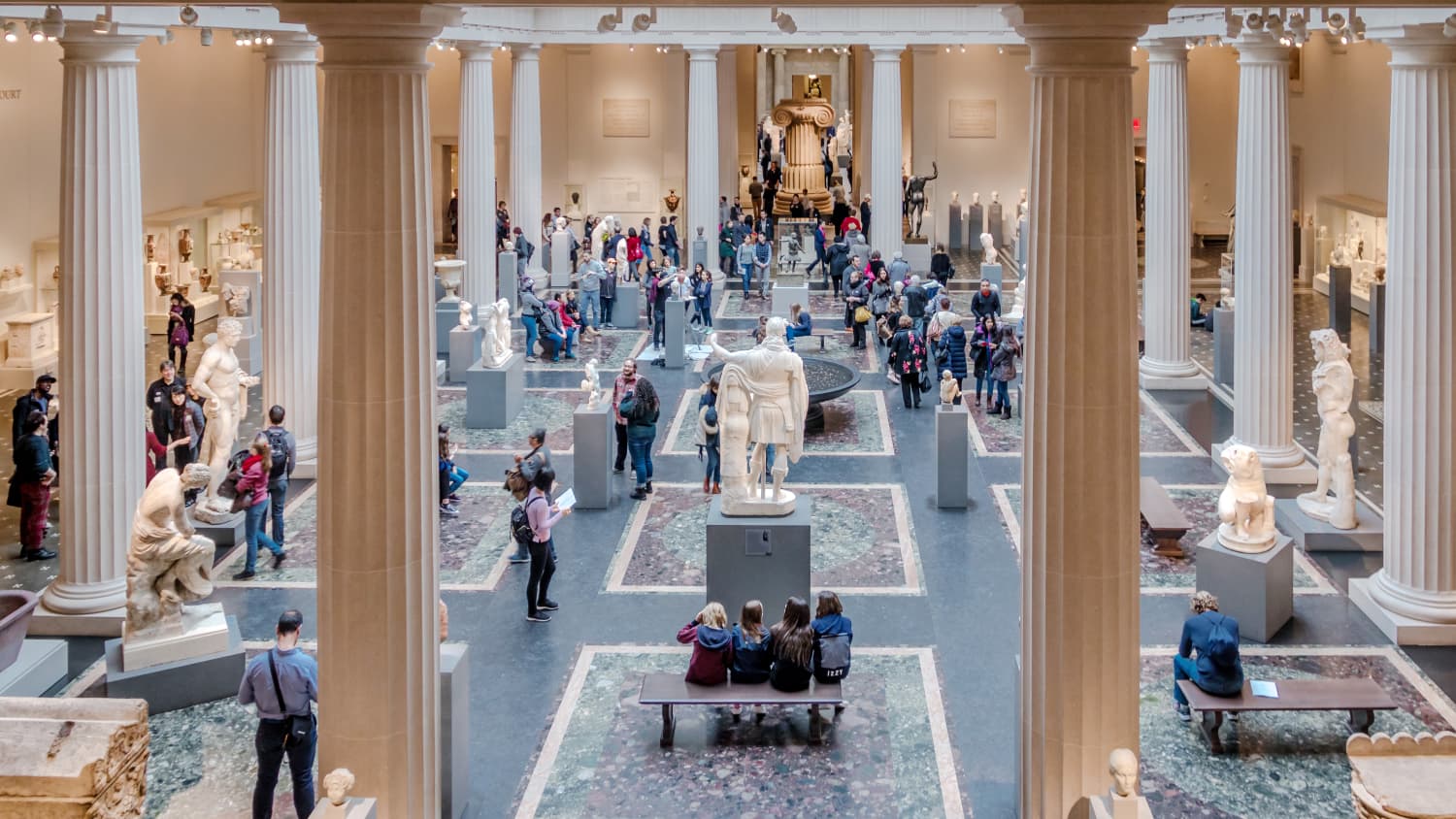 Innenansicht des Metropolitan Museum of Art ij New York