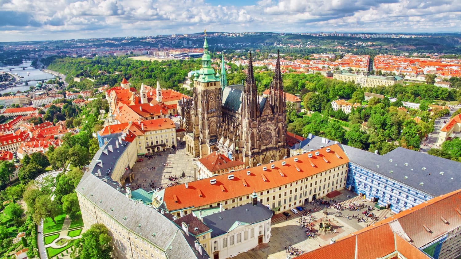 Blick auf die Prager Burg und den Veitsdom