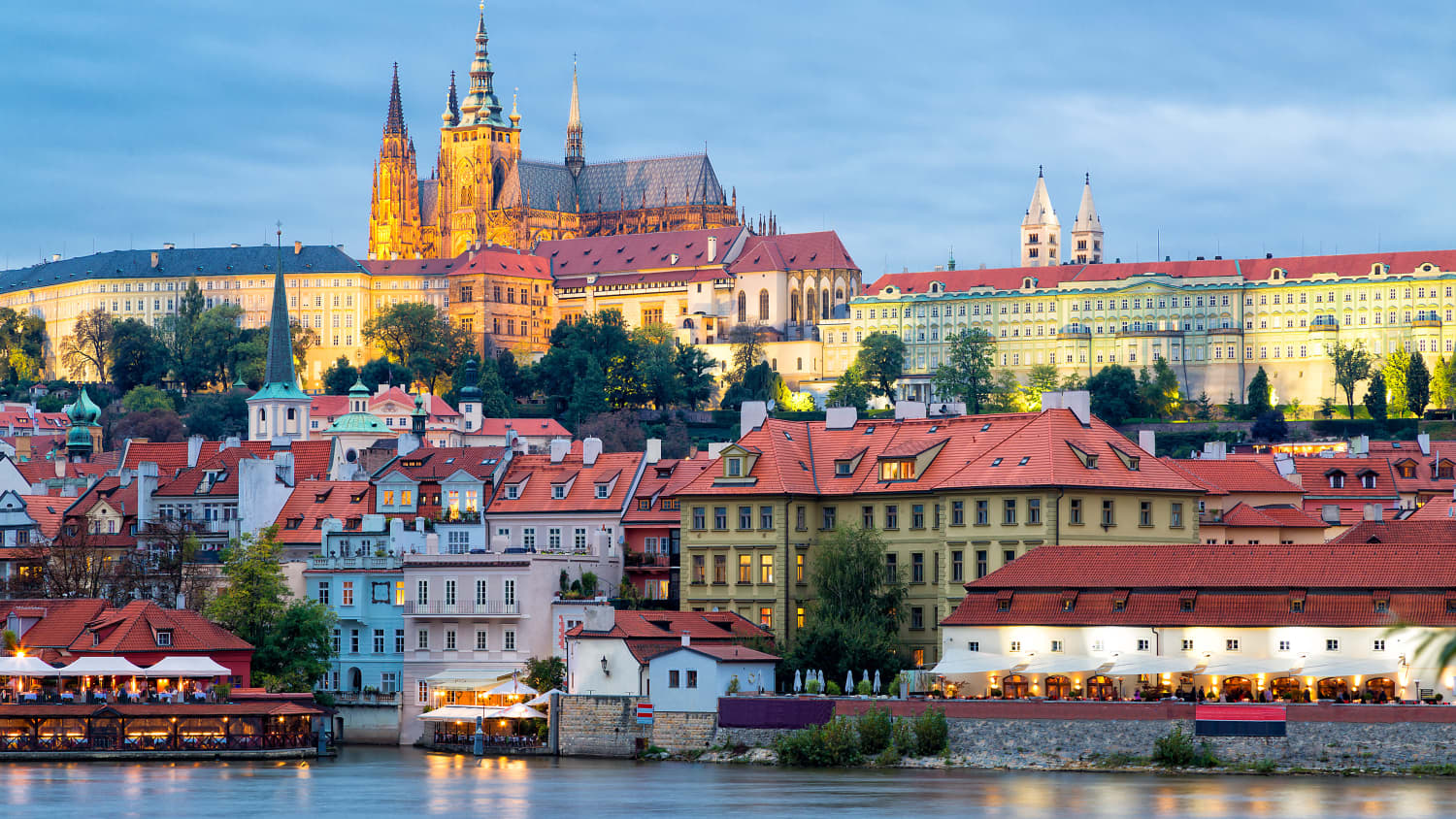 Blick auf den Stadtteil Hradschin in Prag