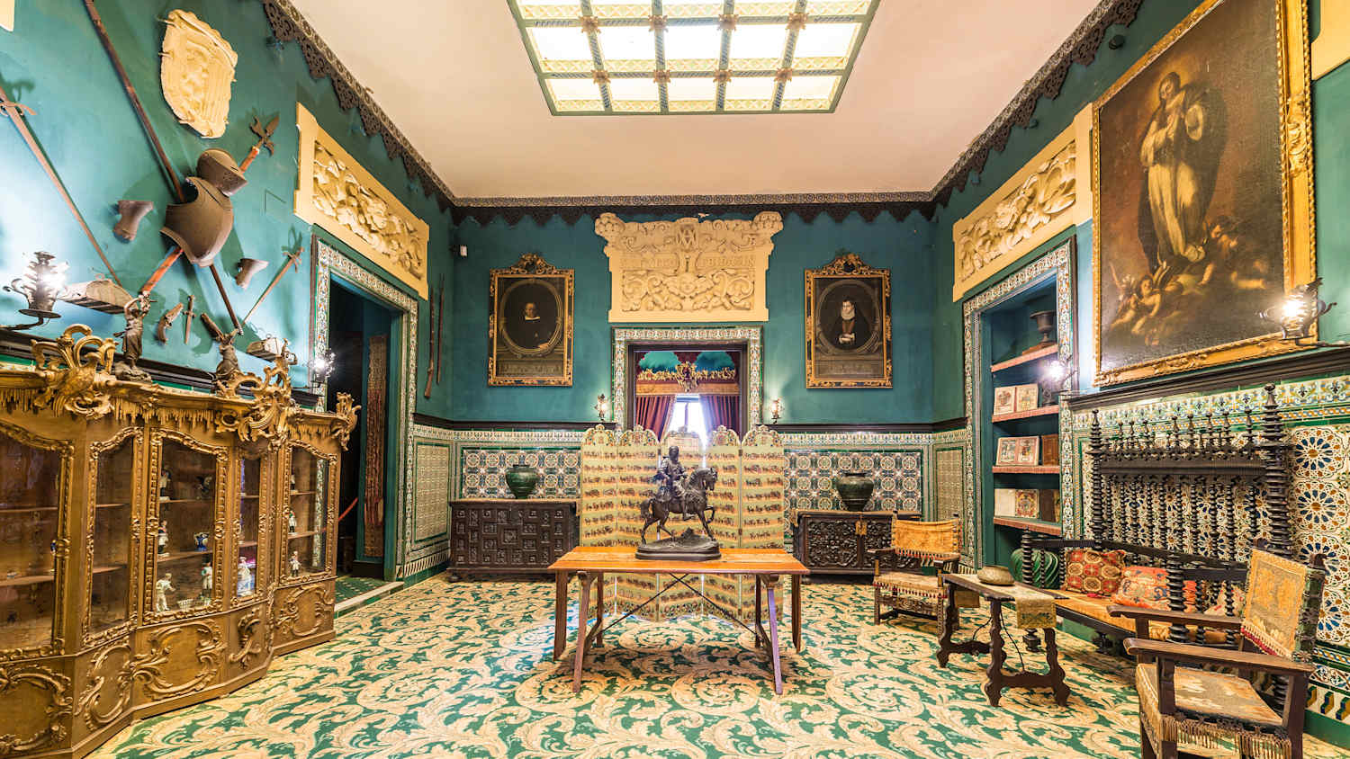Raum im Palacio de la Condessa de Lebrija in Sevilla