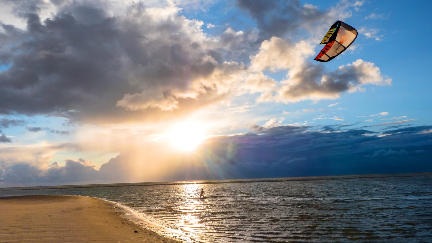 Kitesurfer auf St. Peter Ording