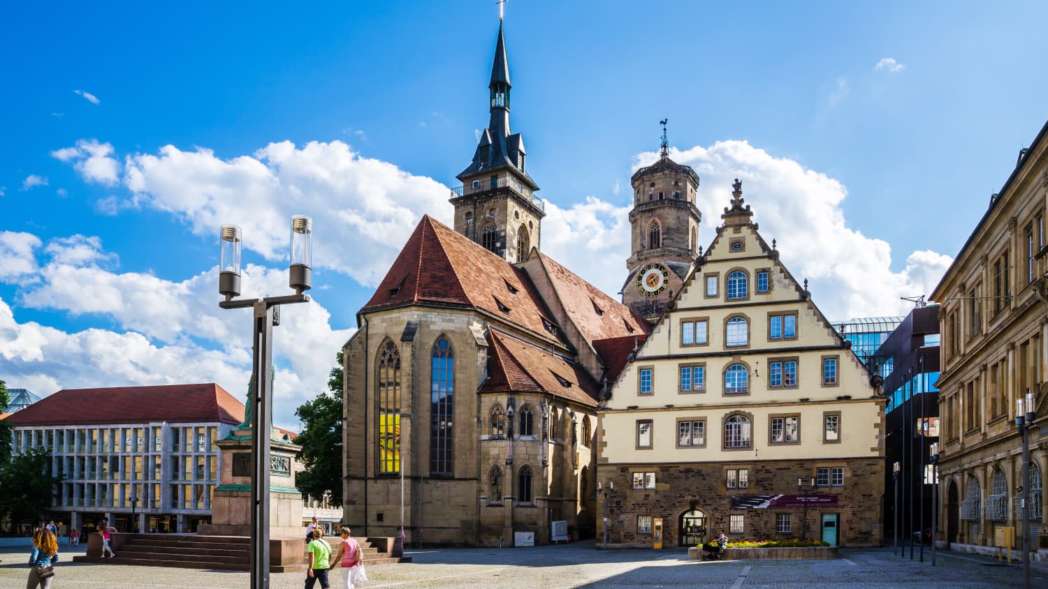 Die Stiftskirche in der Stuttgarter Innenstadt