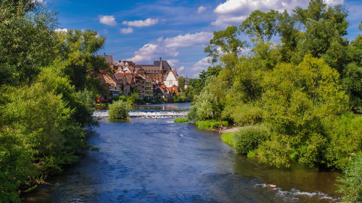 Marburg am Fluss Lahn