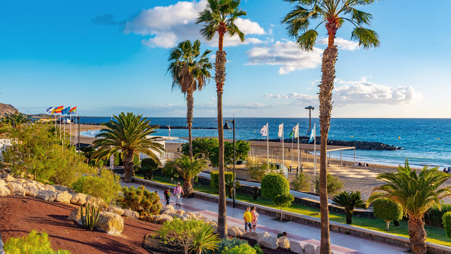 Der Playa de las Vistas auf Teneriffa
