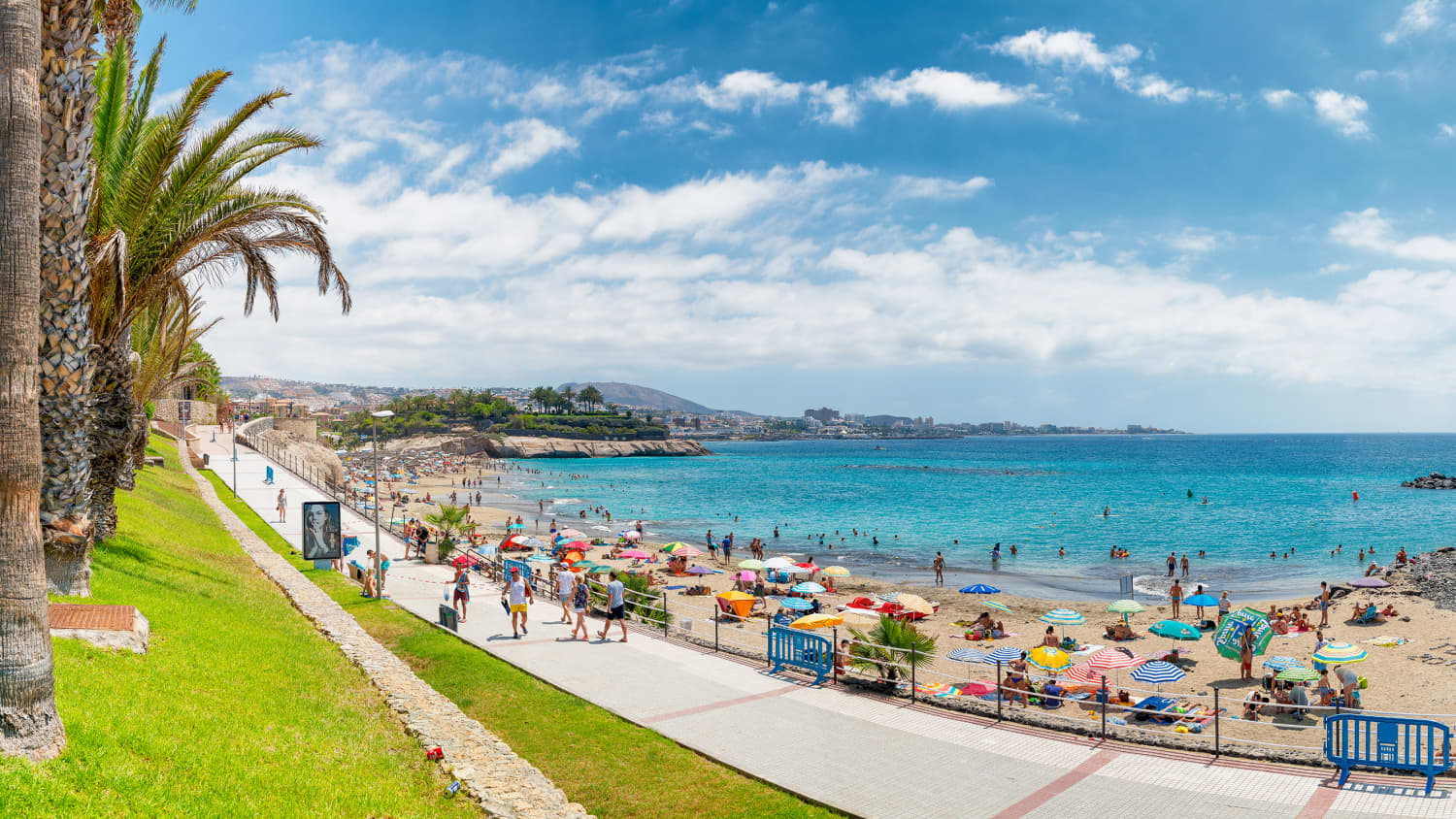 Der Playa Los Cristianos auf Teneriffa