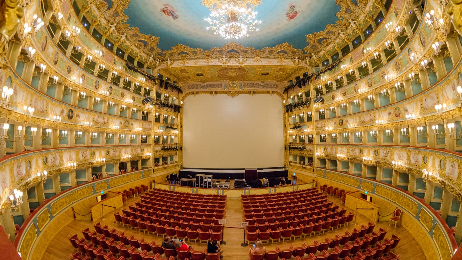 Das La Fenice Theatre "The Phoenix" von innen