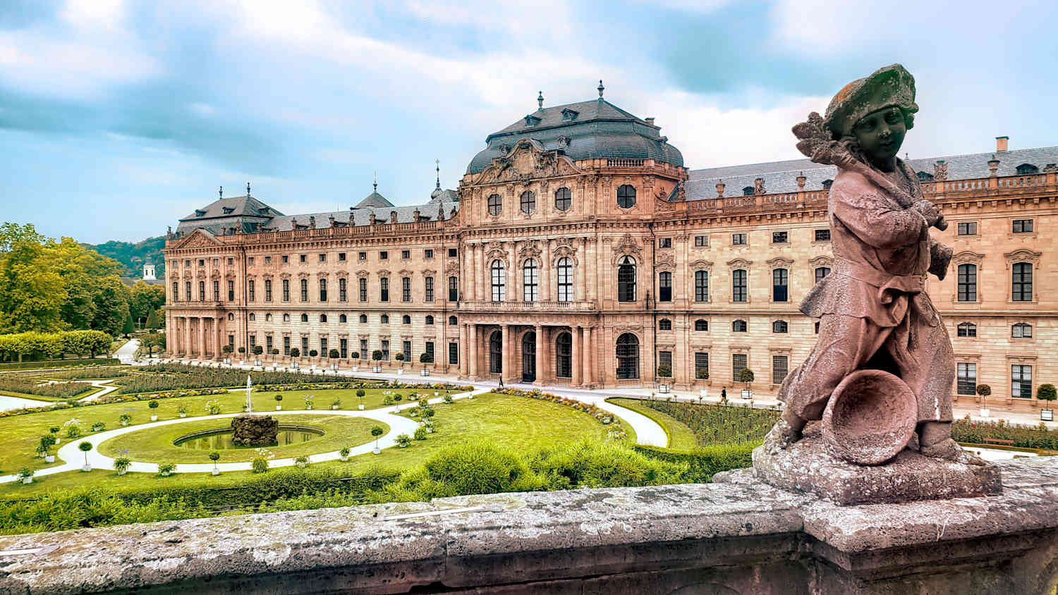 Die Residenz, eine Sehenswürdigkeit in Würzburg