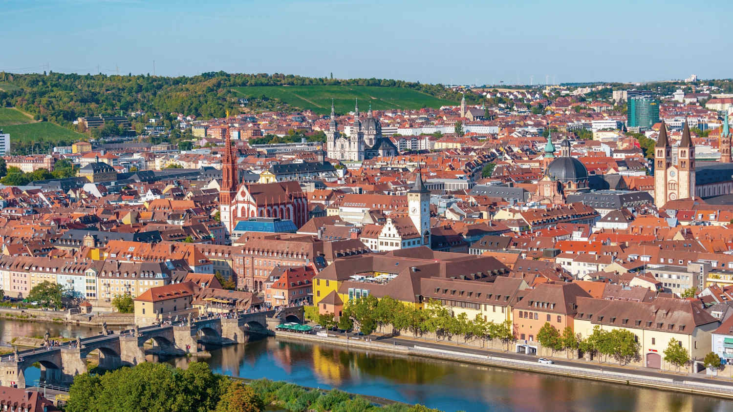 Panorama der Stadt Würzburg