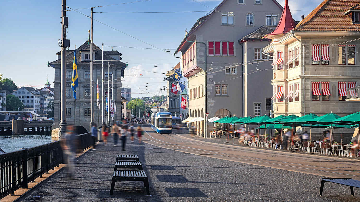 Limmatquai in der Zürcher Altstadt