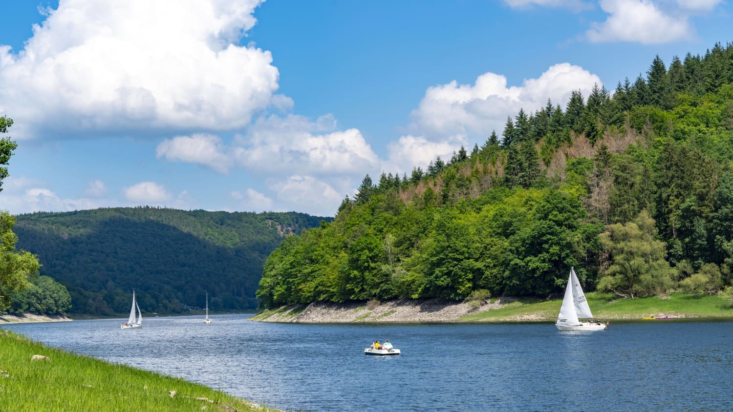 Boote auf dem Edersee