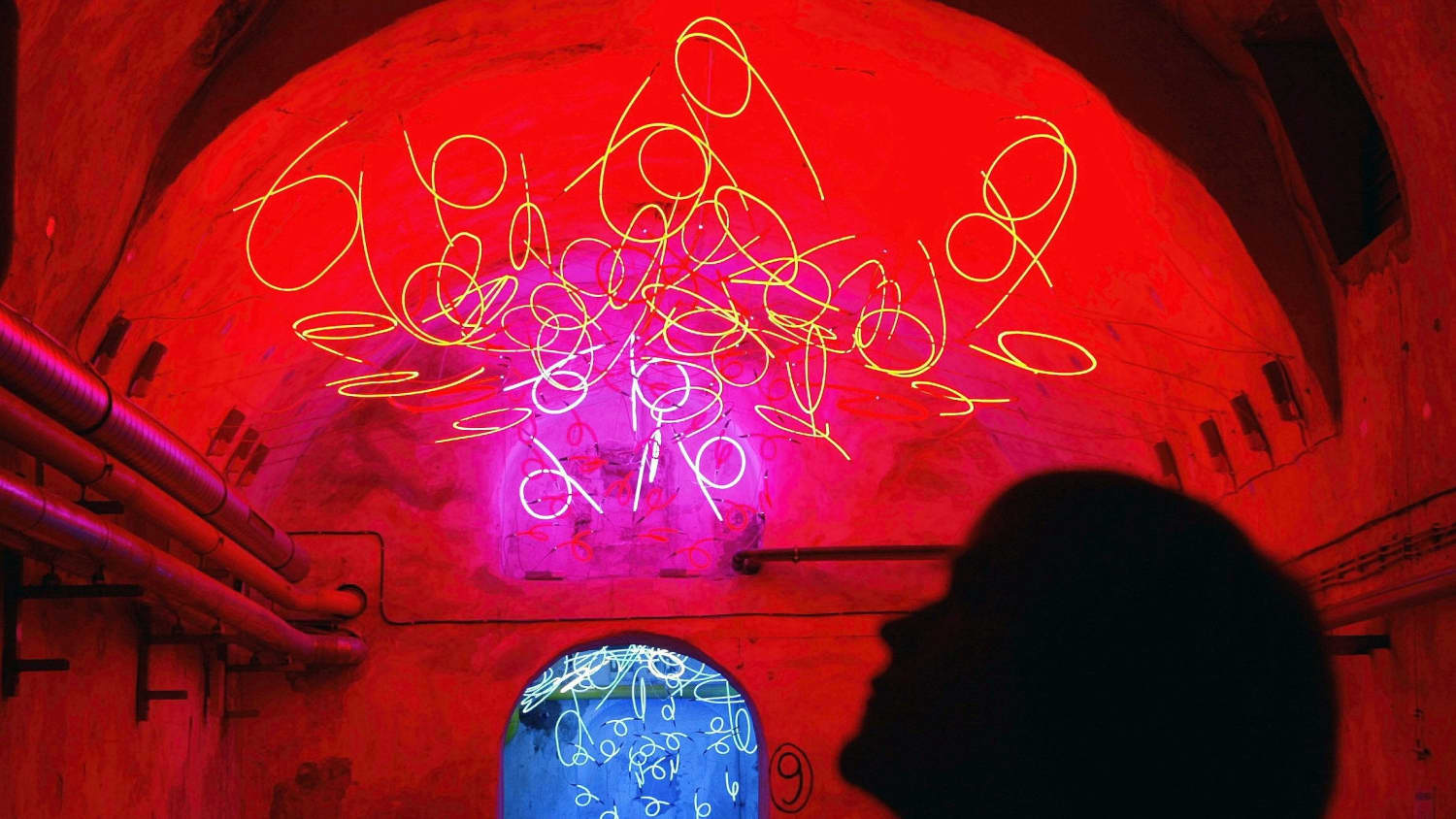 Lichtkunst im Museum in Unna