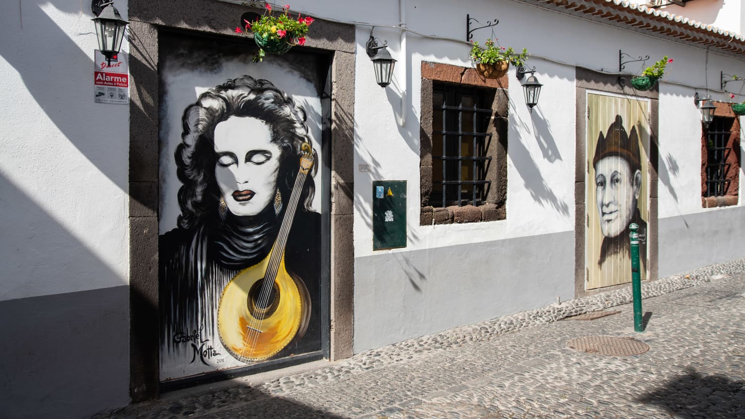 Murals in der Rua de Santa Maria in Funchal auf Madeira