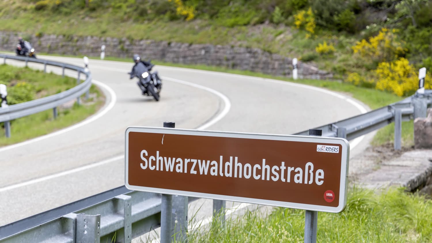 Motorradfahrer auf der Schwarzwaldhochstraße
