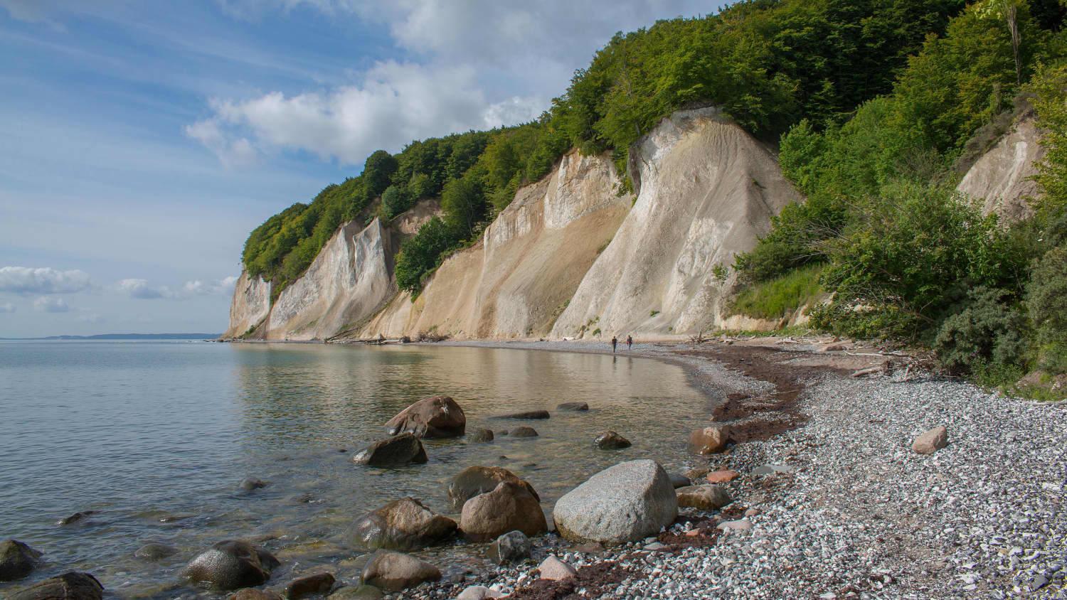 Kreidefelsen auf Rügen am Meer