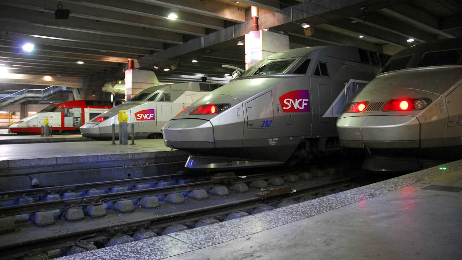 Züge in Frankreich die nicht verkehren aufgrund Streiks