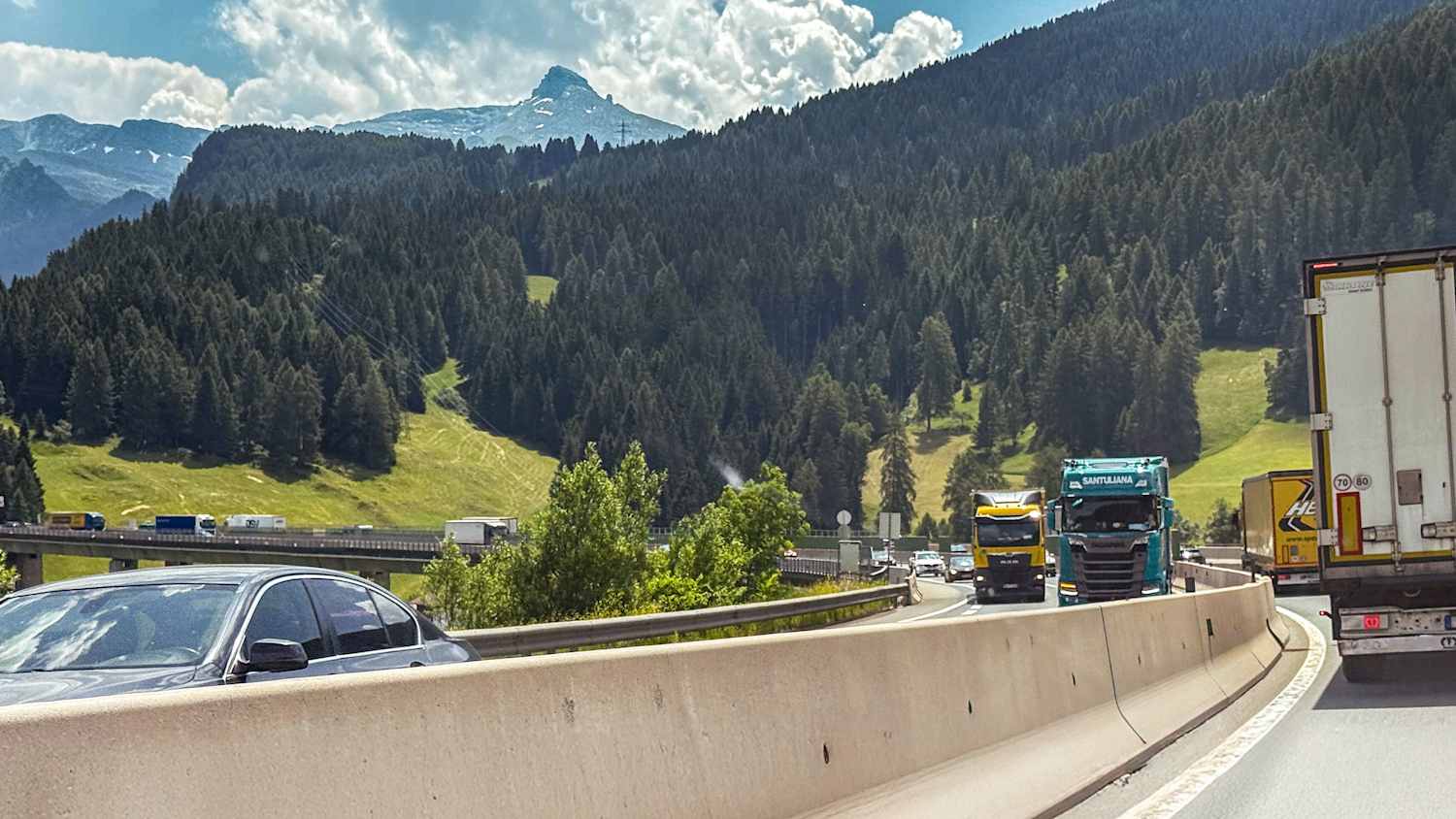 Stau auf der Brennerautobahn