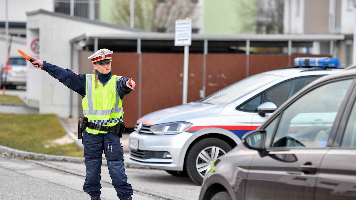 Polizeikontrolle in Österreich
