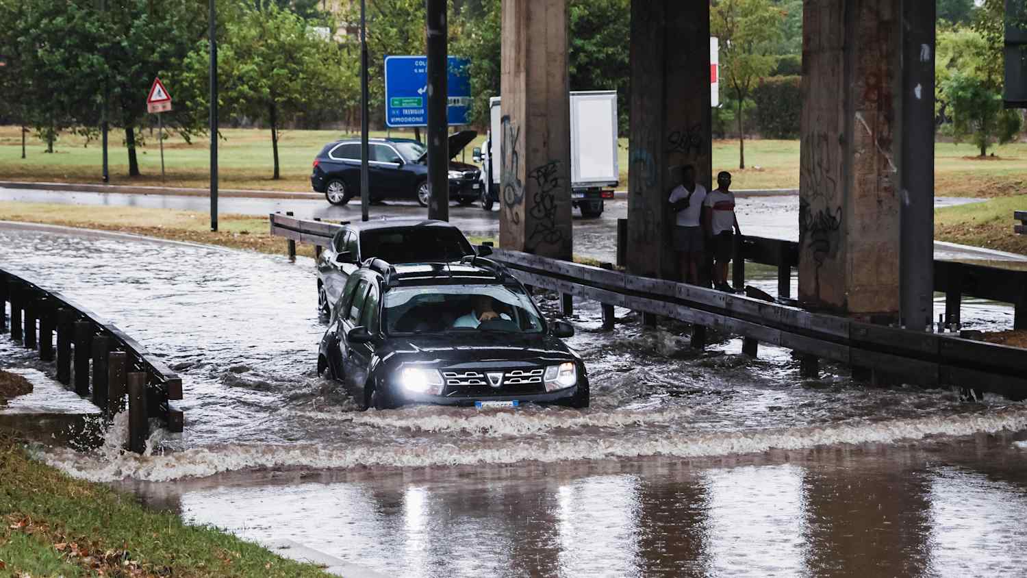 Unwetter und Hochwasser im Norden Italiens und hier in Mailand