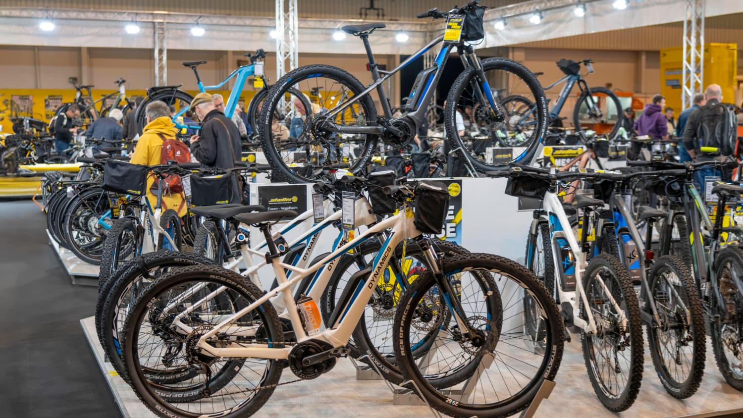 E-Bikes auf der Fahrradmesse Essen 2023