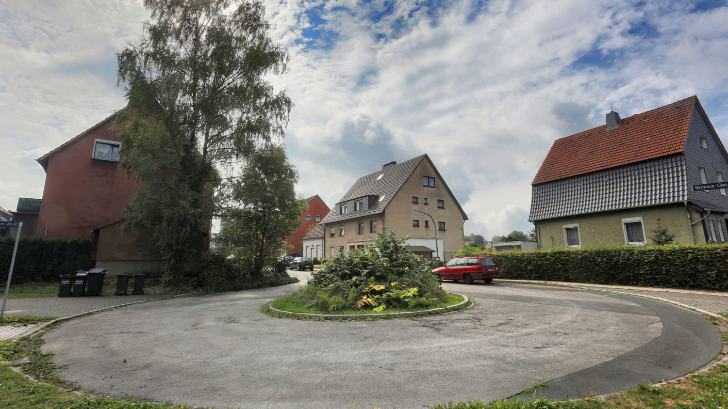 Wendehammer in einer Sackgasse