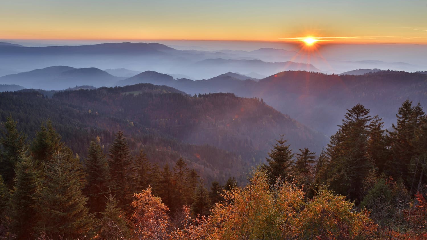 Sonnenuntergang am Schliffkopf