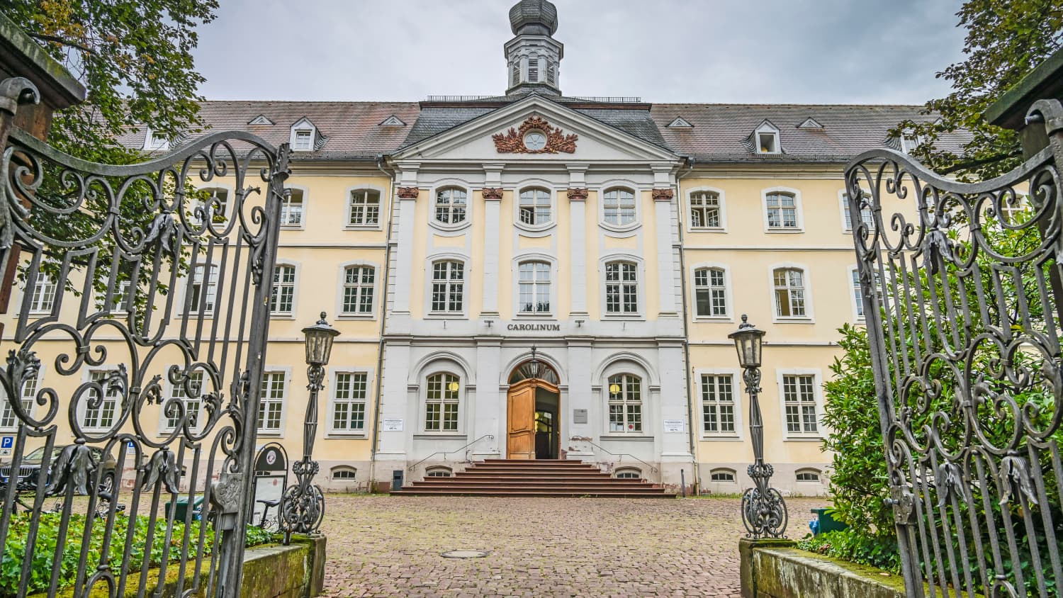 Blick auf das Carolinum der Universität Heidelberg