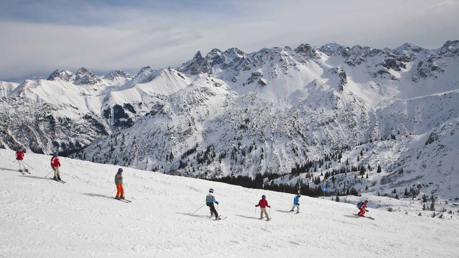 Skifahrer am Fellhorn