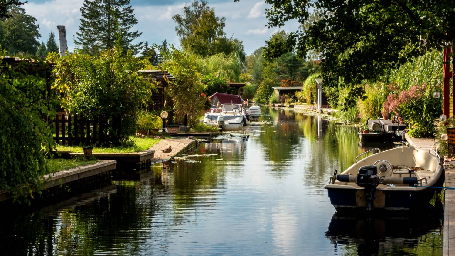 Kanal in Neu-Venedig in Rahnsdorf Berlin