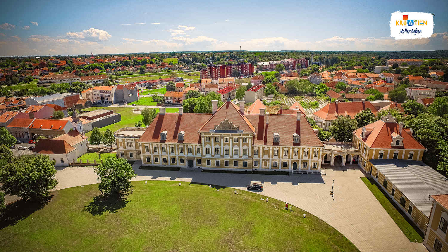 Das Schloss Eltz in Vukovar, Kroatien