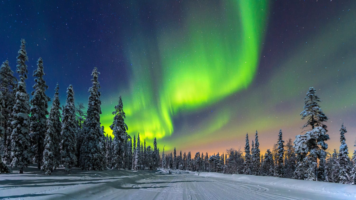 Polarlichter in Finnland