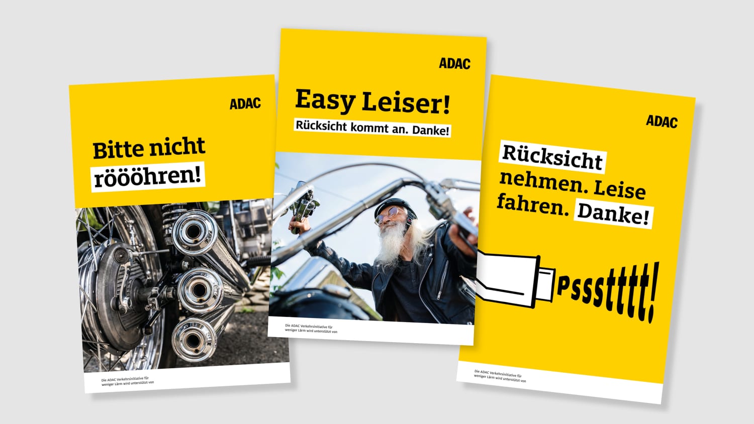 Plakate Motorradlärm