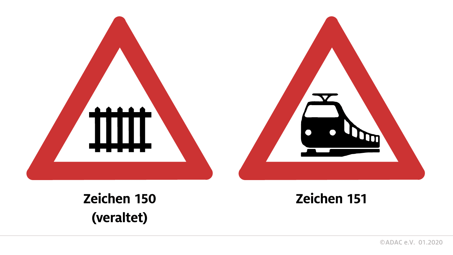 Verkehrszeichen 150 und 151