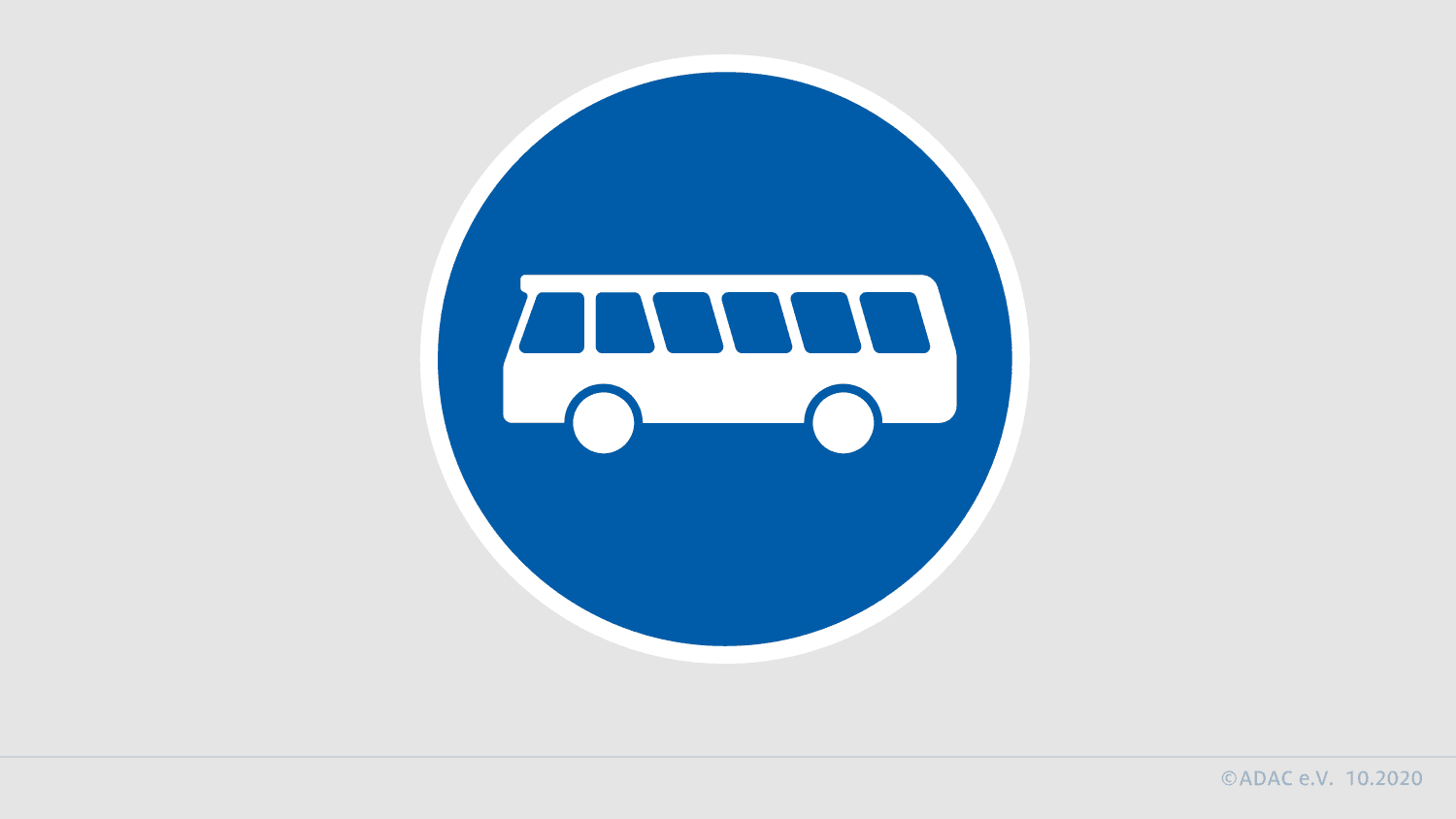 Verkehrsschild, Busspur