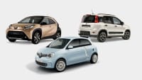 Kollage aus Smart, Renault Twingo und Fiat Panda