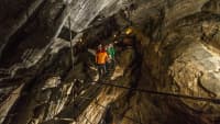 Eine Innenaufnahme der Spannagel Höhle in Österreich